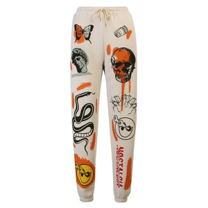 Sweat Pant Cartoon Printed Rieworkes