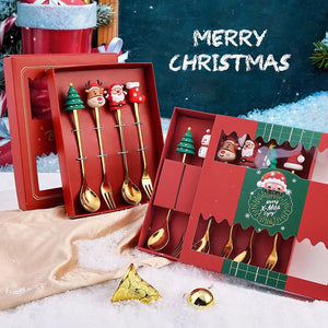 Christmas Cutlery Set: Festive Spoon and Fork Rieworkes