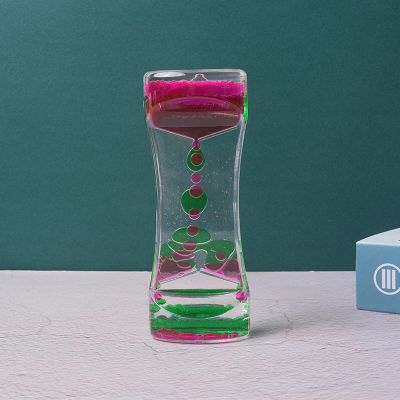 Dual Color Liquid Acrylic Hourglass Timer Decor Mimarta
