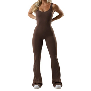 Seamless Hollow Yoga Bodysuit - Women's Casual Activewear Mimarta