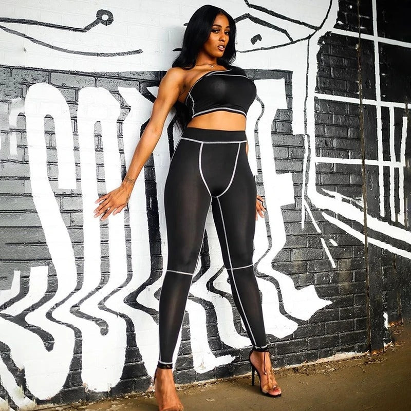 Fashionable Spring Summer Two-Piece Yoga Set Mimarta