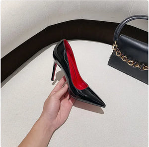Red Bottom Pointed Heels - Women's Sexy Party Shoes Rieworkes