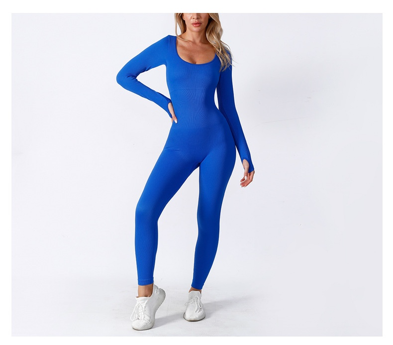 Seamless Yoga Jumpsuit Long Sleeve Mimarta