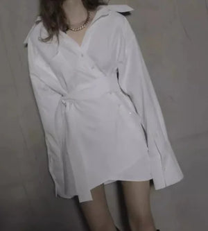 Irregular Shirt Dress for Women's Fashion Mimarta