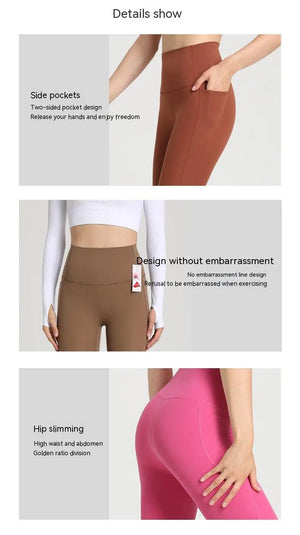Double-Sided Sanding Workout Pants Mimarta