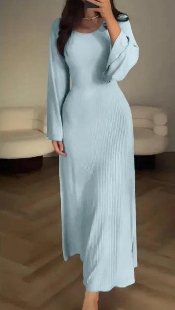 Long Sleeve Split Loose Leisure Professional Dress For Women Rieworkes