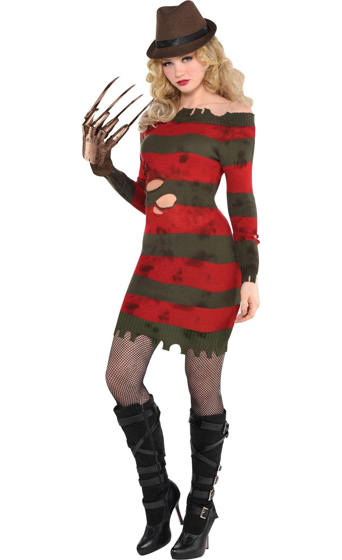 Party City Miss Krueger Costume for Women A Nightmare on Elm Street - Costume Includes Dress Hat & Glove - Costumes for Halloween Birthday Parties & Themed Events Mimarta