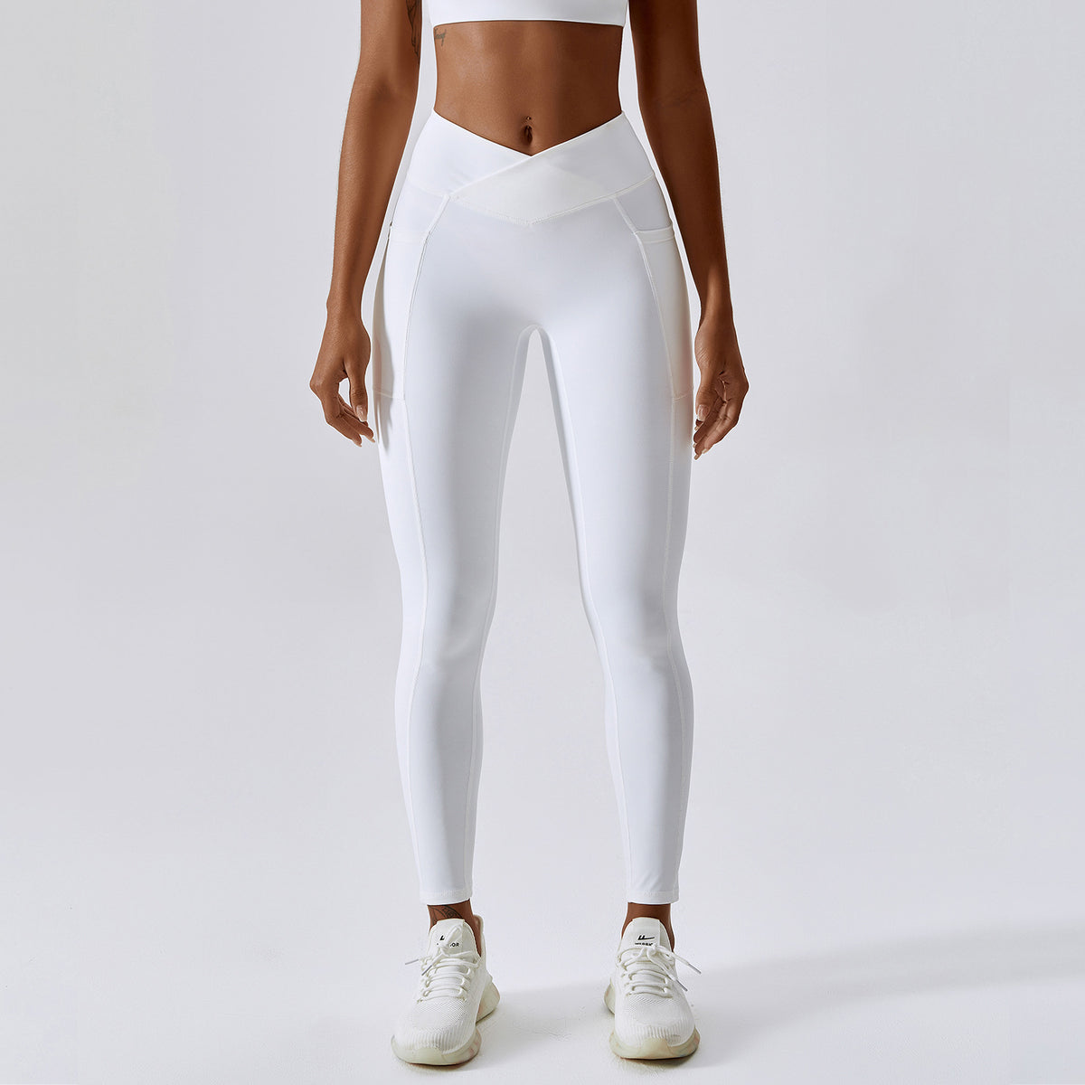 Hip-Lifting Crossed Waist Sports Running Pants Mimarta