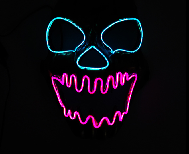 LED Light-Up Mask - Glow in the Dark (LED Mask) Mimarta