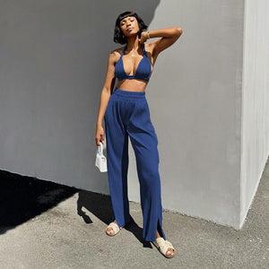 2022 Spring Fashion Loose Women's Pants Set (3 Pieces) Mimarta