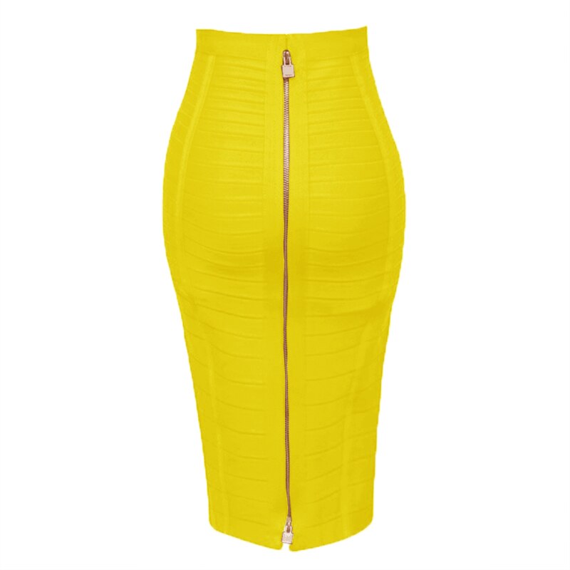 Sexy Solid Color Zipper Bodycon Dress Mimarta