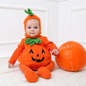 Baby Pumpkin Costume Jumpsuit for Halloween Cosplay Mimarta