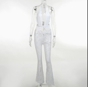 V-Neck Jumpsuit Mimarta