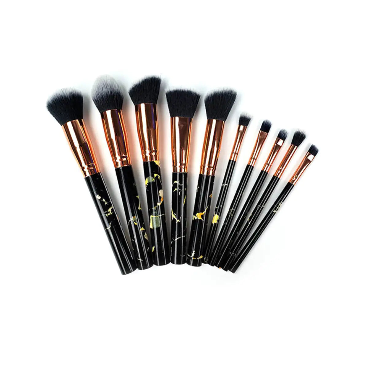 La Canica 10 In 1 Makeup Brush Set With Travel Friendly Container Rieworkes