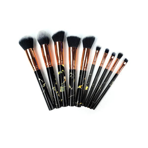 La Canica 10 In 1 Makeup Brush Set With Travel Friendly Container Rieworkes