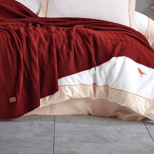 Hobby Double New Fancy Blanket Set - Bordeaux Rieworkes