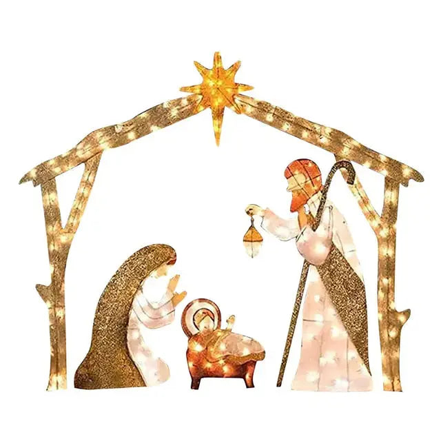 Christmas LED Decorations Family of Three Rieworkes