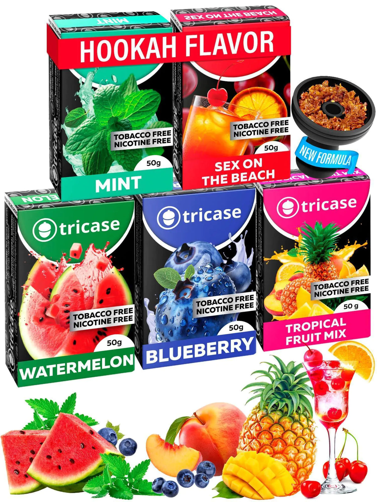 Shisha Hookah fruitage set Shisha Flavors 100 Gram Set fruitage Flavor Hookah Rieworkes