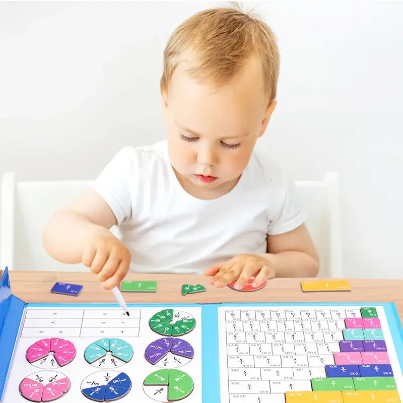 Children Magnetic Fraction Learning Math Toys Rieworkes