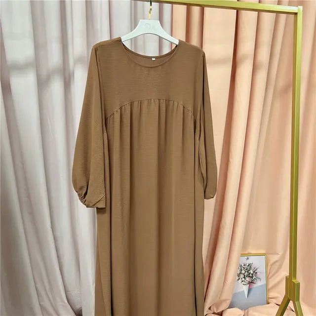 Solid Color Abayas for Women Rieworkes