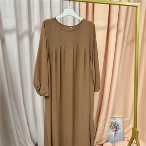 Solid Color Abayas for Women Rieworkes