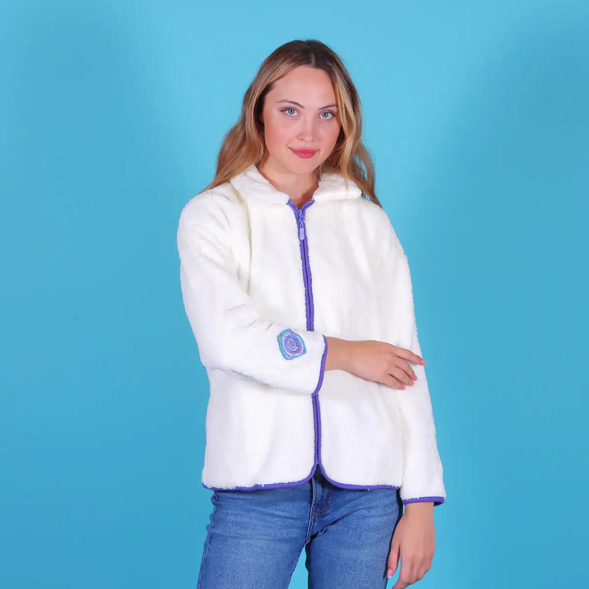 Biggdesign Evil Eye Womens Fleece Jacket Rieworkes