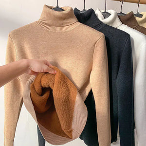 Women Turtleneck Autumn Winter Sweater Rieworkes