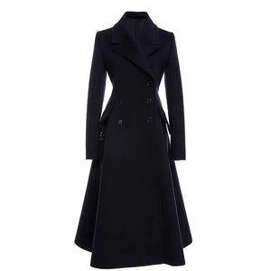 Elegant Slim Fit Women's Wool Coat Mimarta