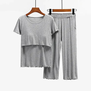 Maternity Clothes Sleepwear Set Rieworkes