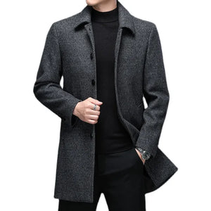 Business Woolen Overcoat Jacket Rieworkes