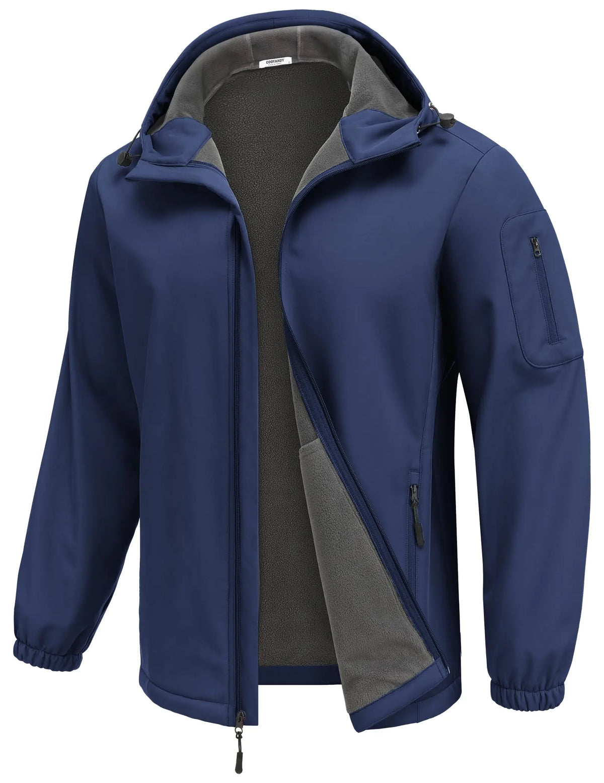 COOFANDY Mens Softshell Hooded Fleece Lined Windbreaker Jacket Waterproof Windproof Jacket Outdoor Winter Jacket Mimarta