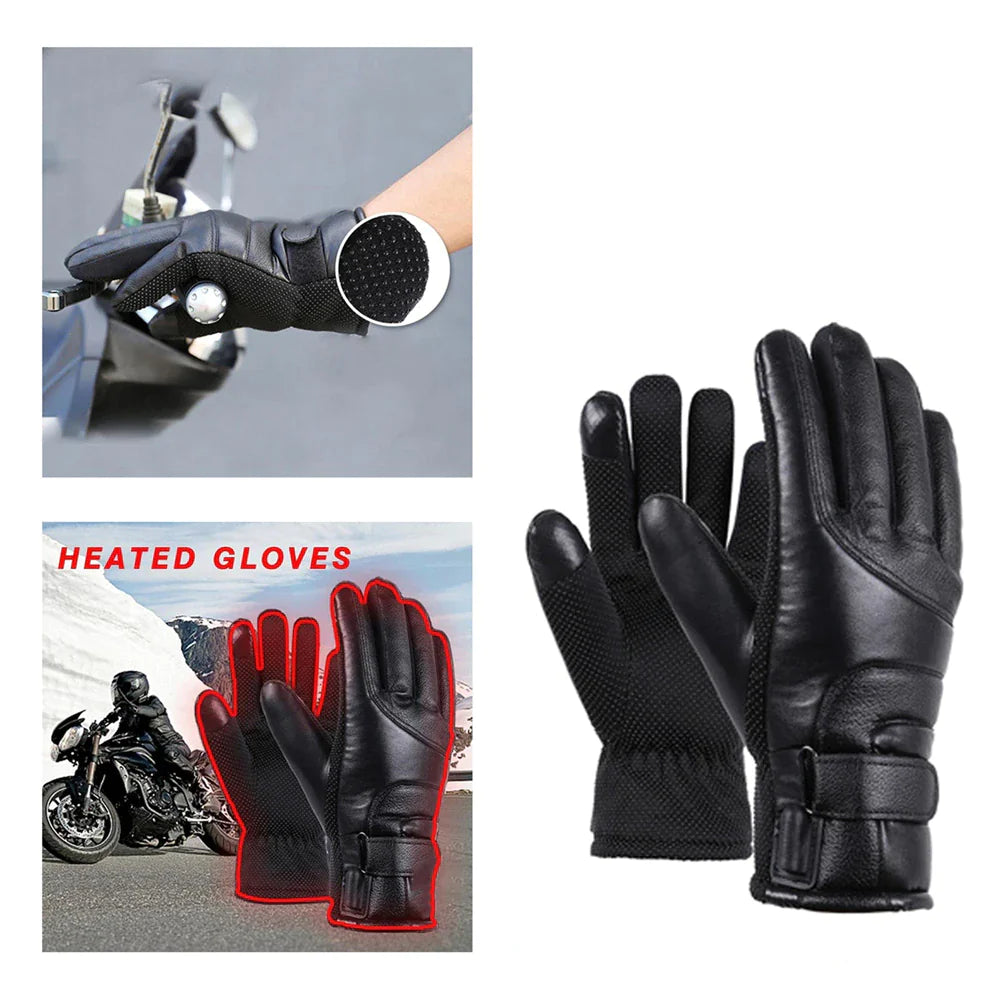 Electric USB Heated Gloves Winter Warming Thermal Ski Snow Hand Warm Windproof Rieworkes