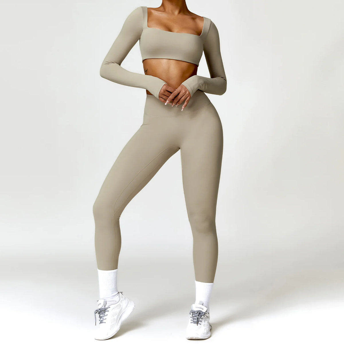 Winter Nude Feel Tight Yoga Suit Rieworkes