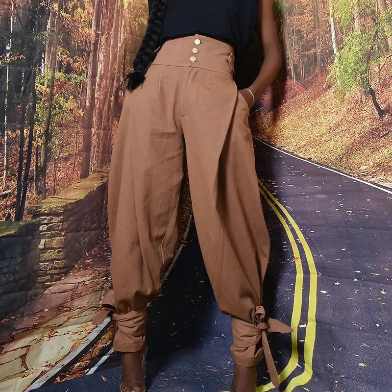 High Waisted Casual Workwear Leggings Mimarta