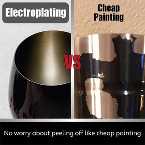 Stainless Steel Wine Glasses with Black Plating Rieworkes