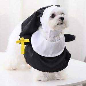 Pet Halloween Costume: Nun Dress Mimarta