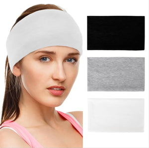 LYFENX Extra Wide Headbands Set for Women - Thick Stretchy Cloth Bands for Hair Non-Slip Athletic and Workout Yoga Headbands Mimarta