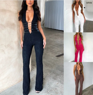 Lace Fit Jumpsuit Mimarta