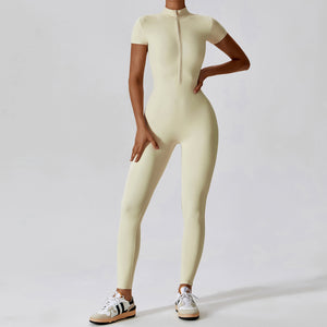 Zechuang Women's Short Sleeve Yoga Jumpsuit 8305 Mimarta