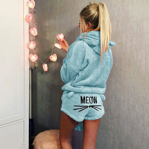 Meow Hoodie PJ's set Rieworkes
