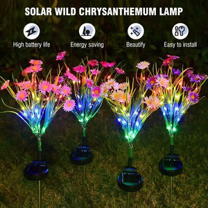 Solar Garden Lights LED Flower Stake Lamp Outdoor Yard Waterproof Patio Decor Mimarta