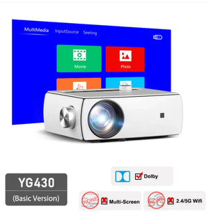 HD Home Projector LED Mini Portable Rieworkes