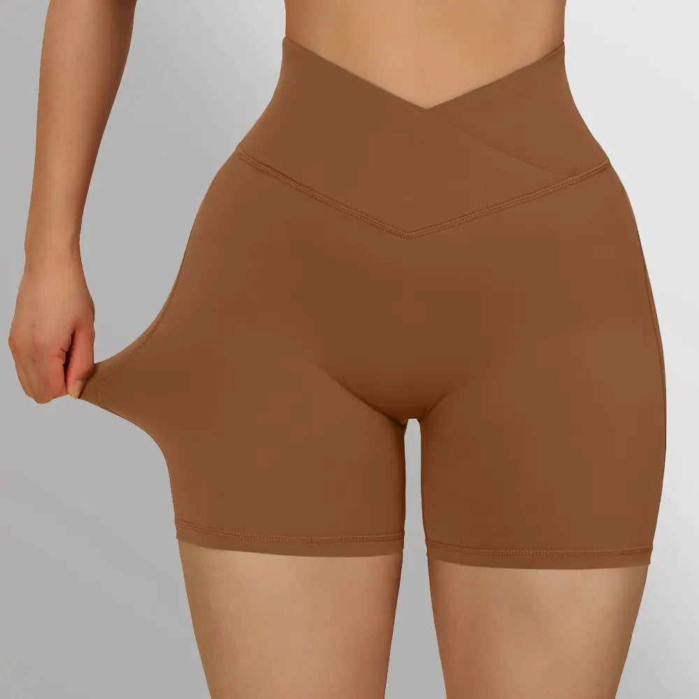 Sports Shorts Women High Waist Workout Seamless Fitness Yoga Shorts Rieworkes