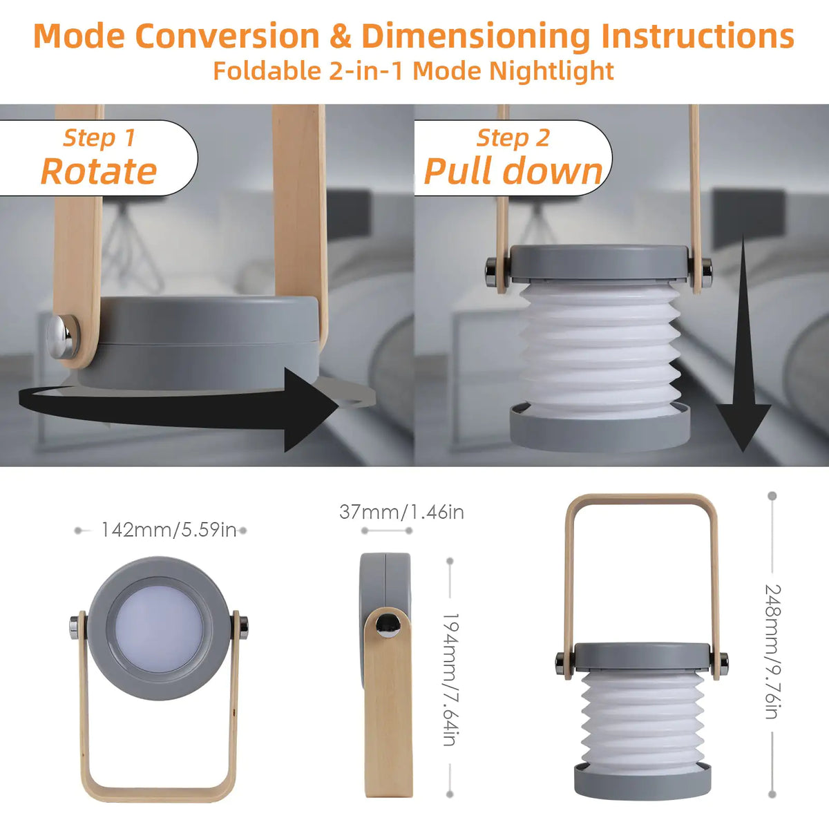 Camping Light Lantern Light Night Light Telescopic Led Table Lamp Folding Usb Light 3d Creative Product Portable Light Mimarta