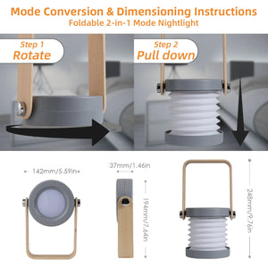 Camping Light Lantern Light Night Light Telescopic Led Table Lamp Folding Usb Light 3d Creative Product Portable Light Mimarta