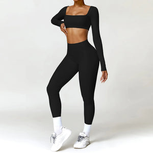 Winter Nude Feel Tight Yoga Suit Rieworkes