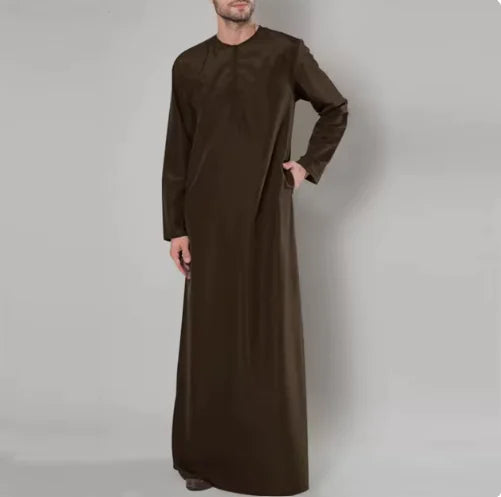 Men's Islamic Long Sleeve Kurta Robe Rieworkes