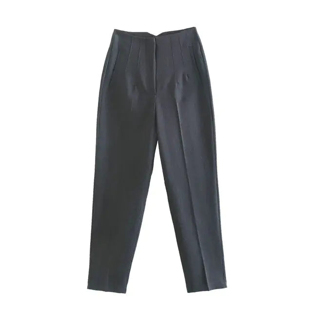 Chic Office Lady Straight Pants Rieworkes