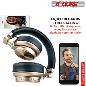 5 CORE Bluetooth Headphones Over Ear Noise Cancelling Headset Stereo Headphone with Padded Ear Cups + Adjustable Headband HEADPHONE 13 G - Rieworkes