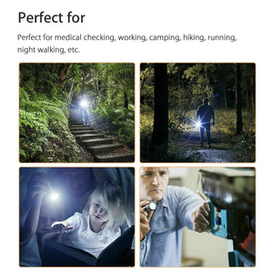 5" LED USB Rechargeable Mini Tactical Flashlight Stainless Steel Torch Pen Light - Rieworkes